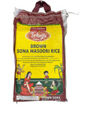 Telugu Foods Brown Sona Masoori Rice 5kg