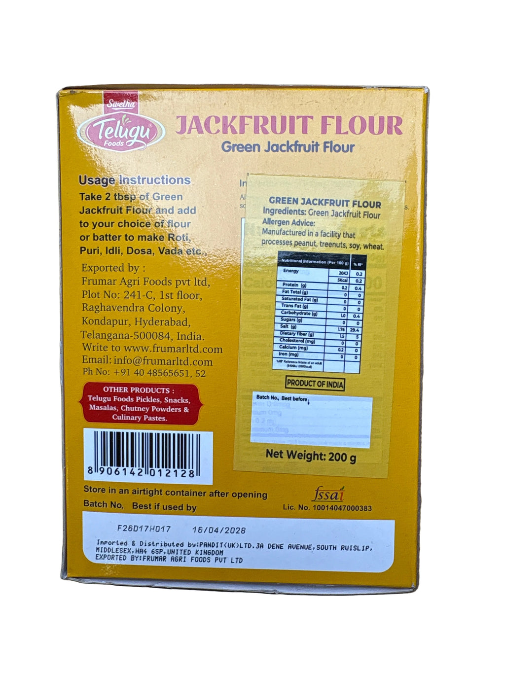 Telugu Foods Green Jackfruit Flour 200g