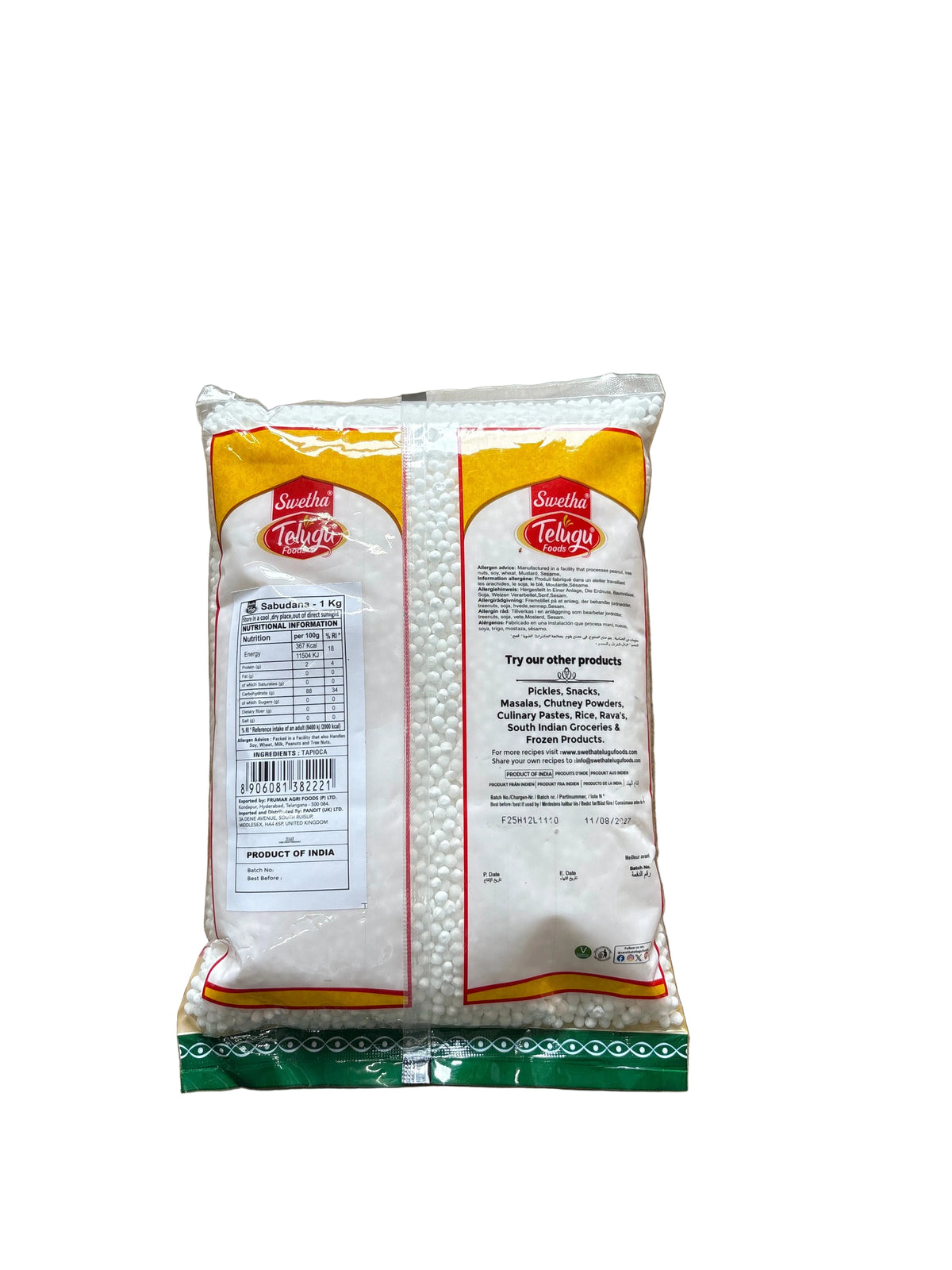 Telugu Foods Sabudana 1kg
