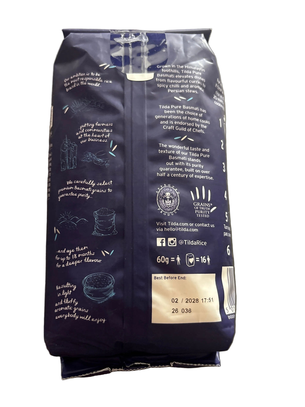 Tilda Rice Pure Basmati Original 1kg