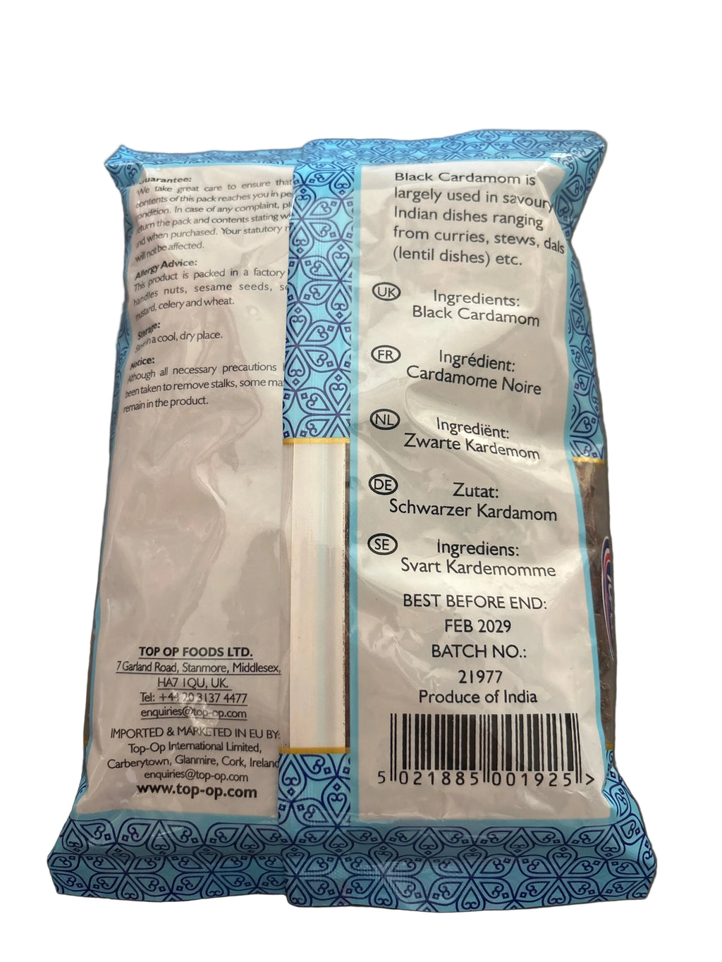 Top Op Black Cardamom 250g