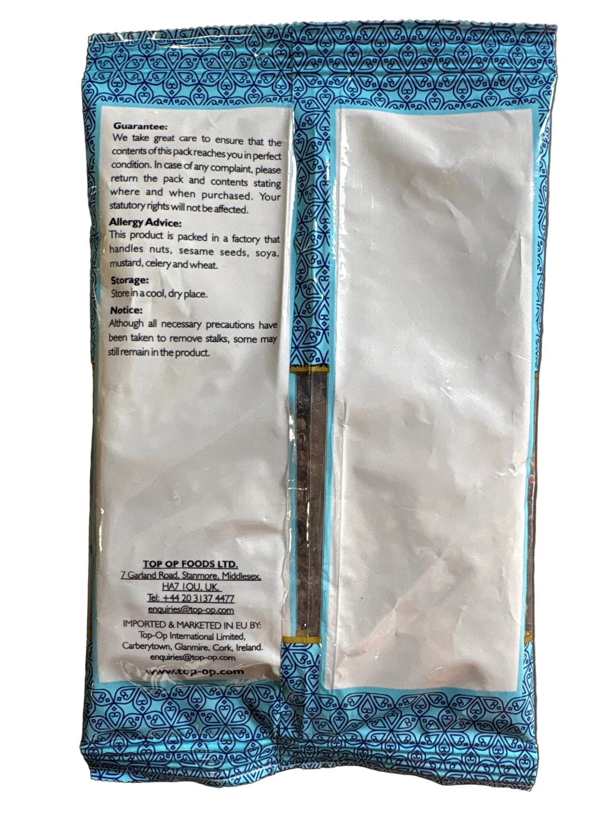 Top Op Black Pepper Whole 100g