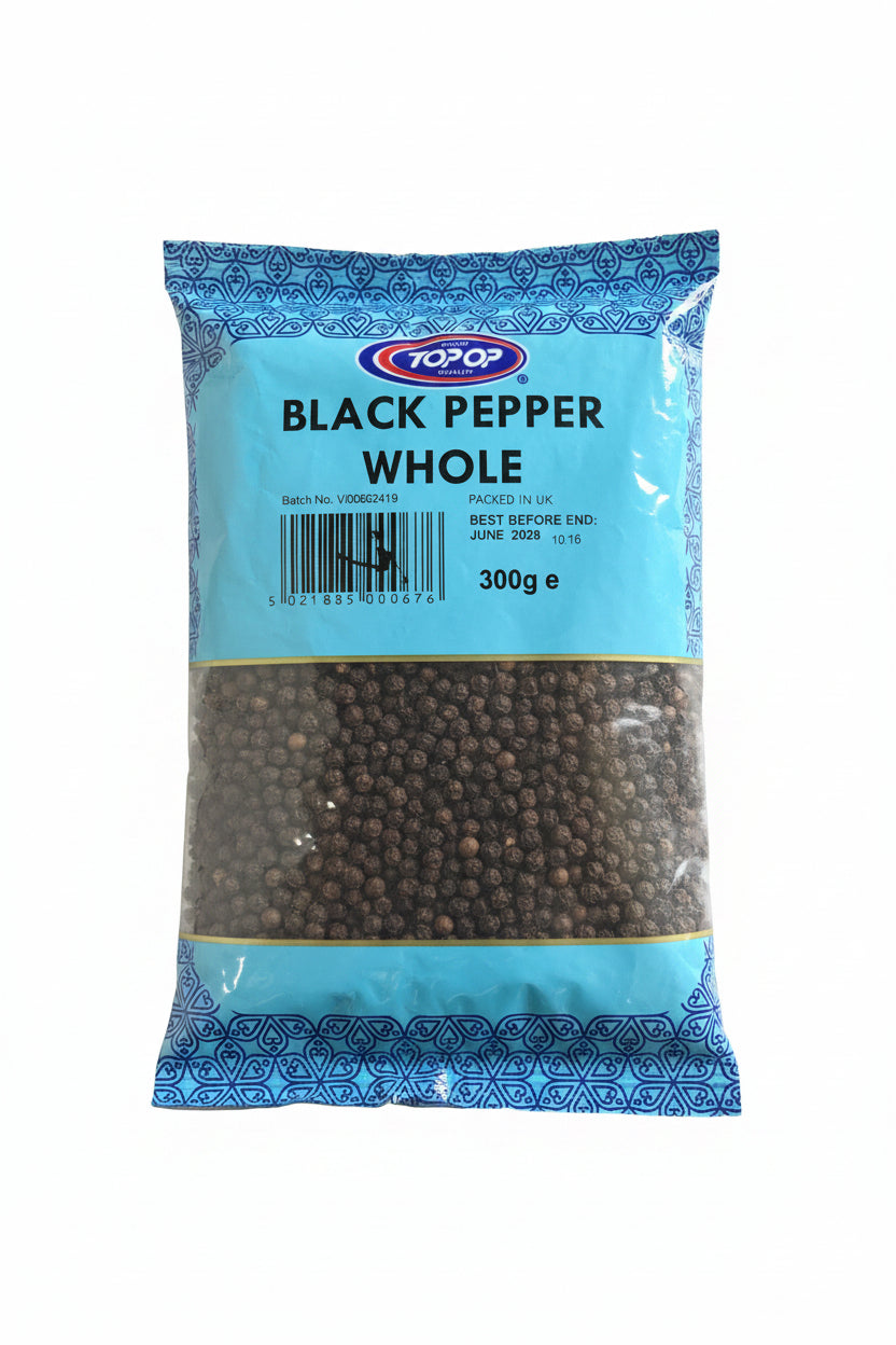 Top Op Black Pepper Whole 300g