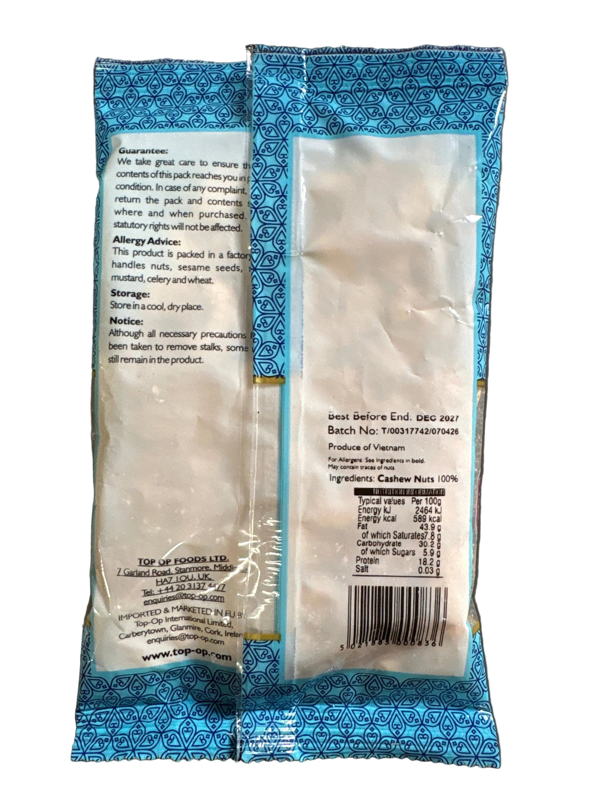 Top Op Cashew Nuts 100g