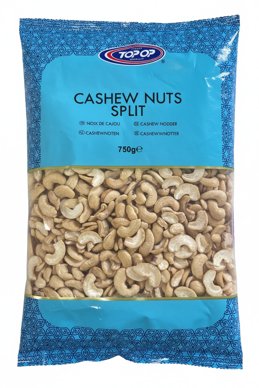 Top Op Cashew Nuts Split 750g