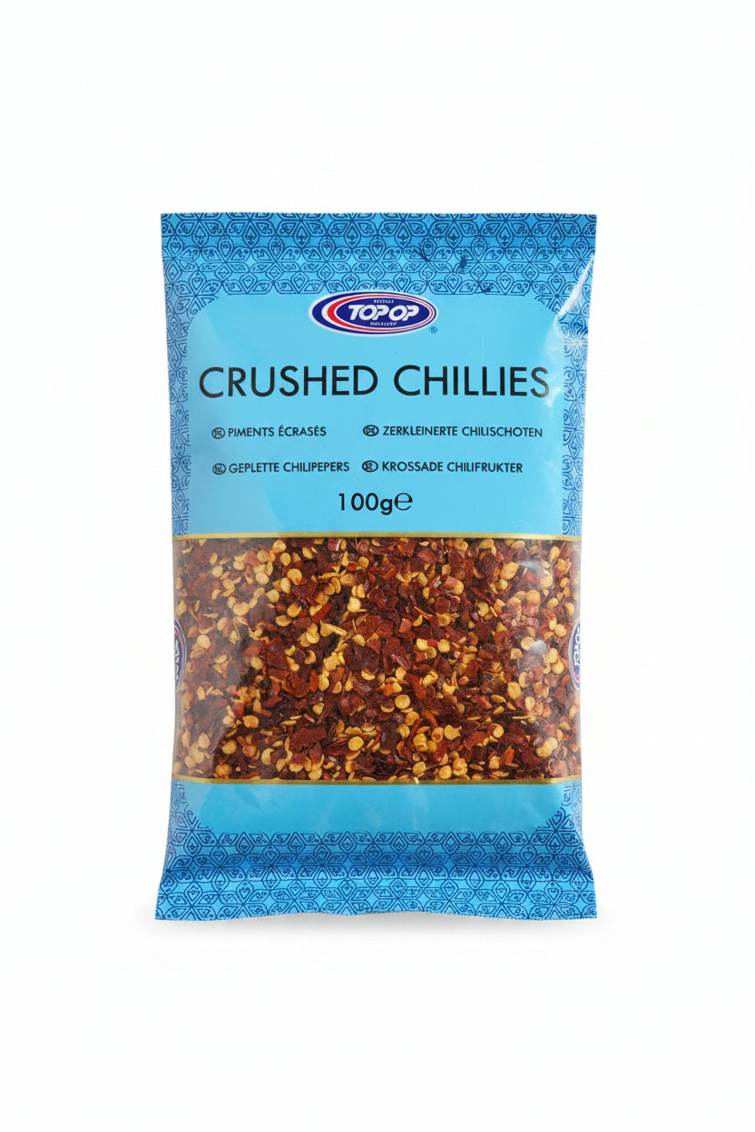 Top Op Chillies Crushed 100g