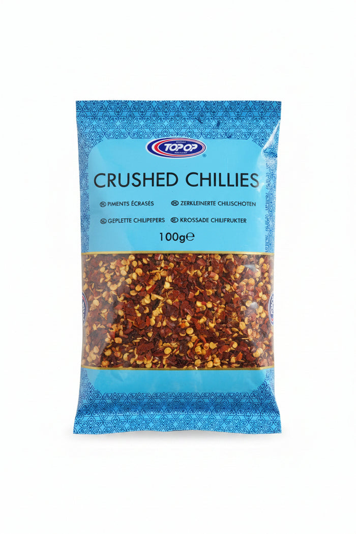 Top Op Chillies Crushed 100g