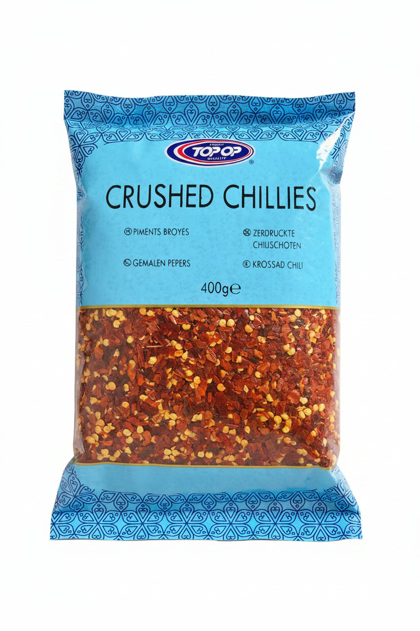 Top Op Chillies Crushed 400g