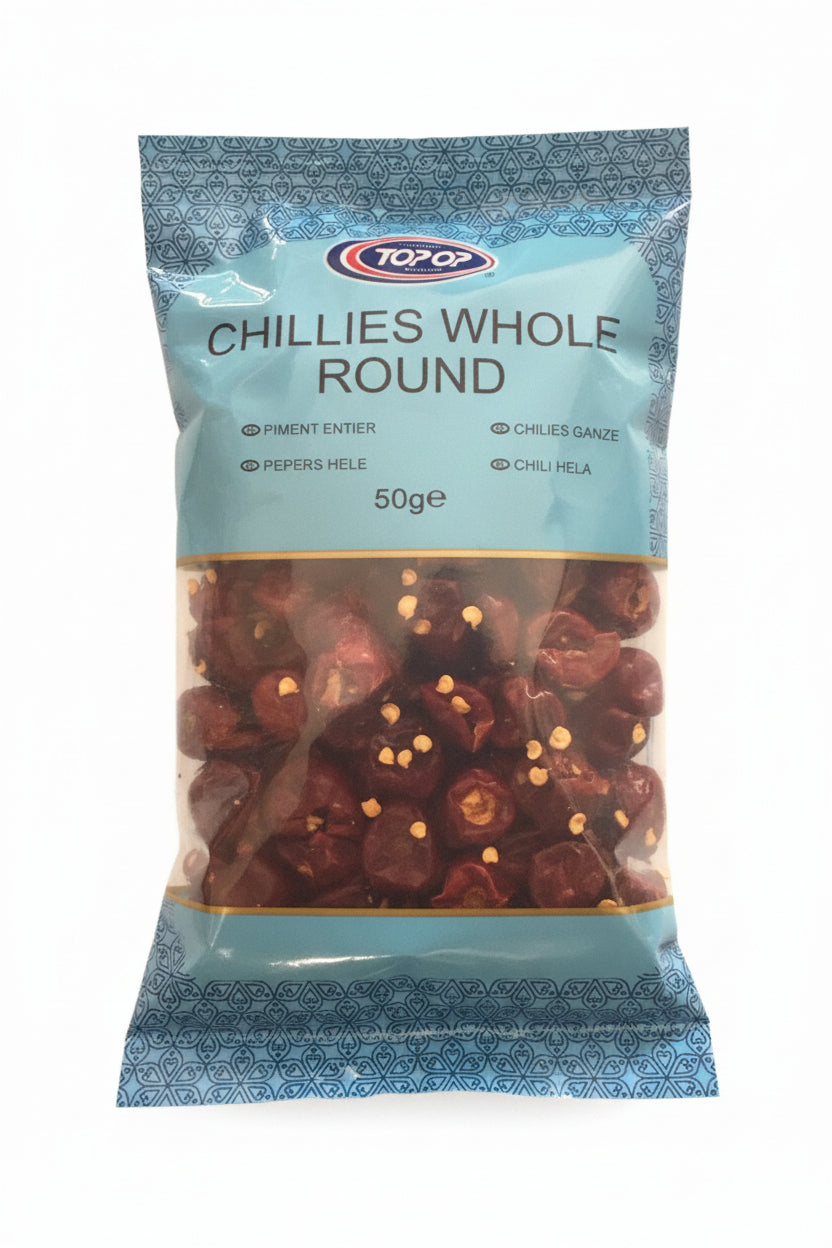 Top Op Chillies Whole Round 50g