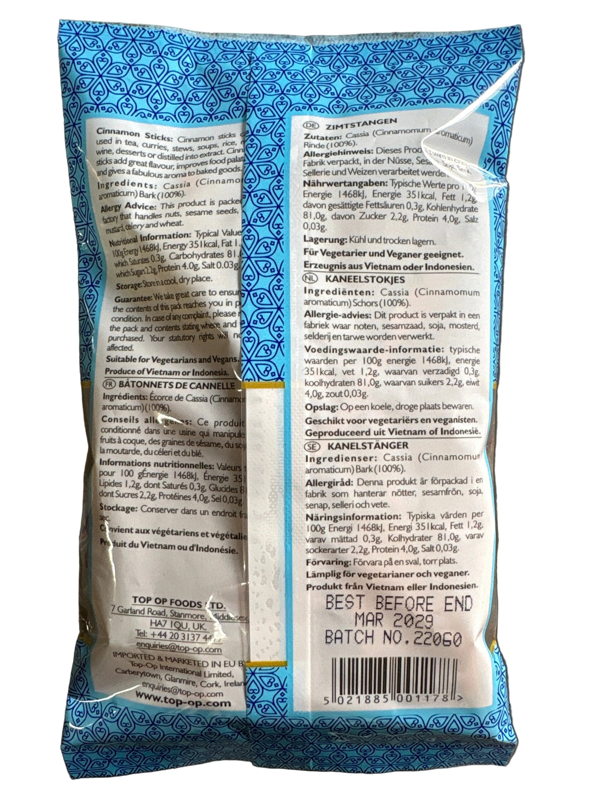 Top Op Cinnamon Sticks 50g