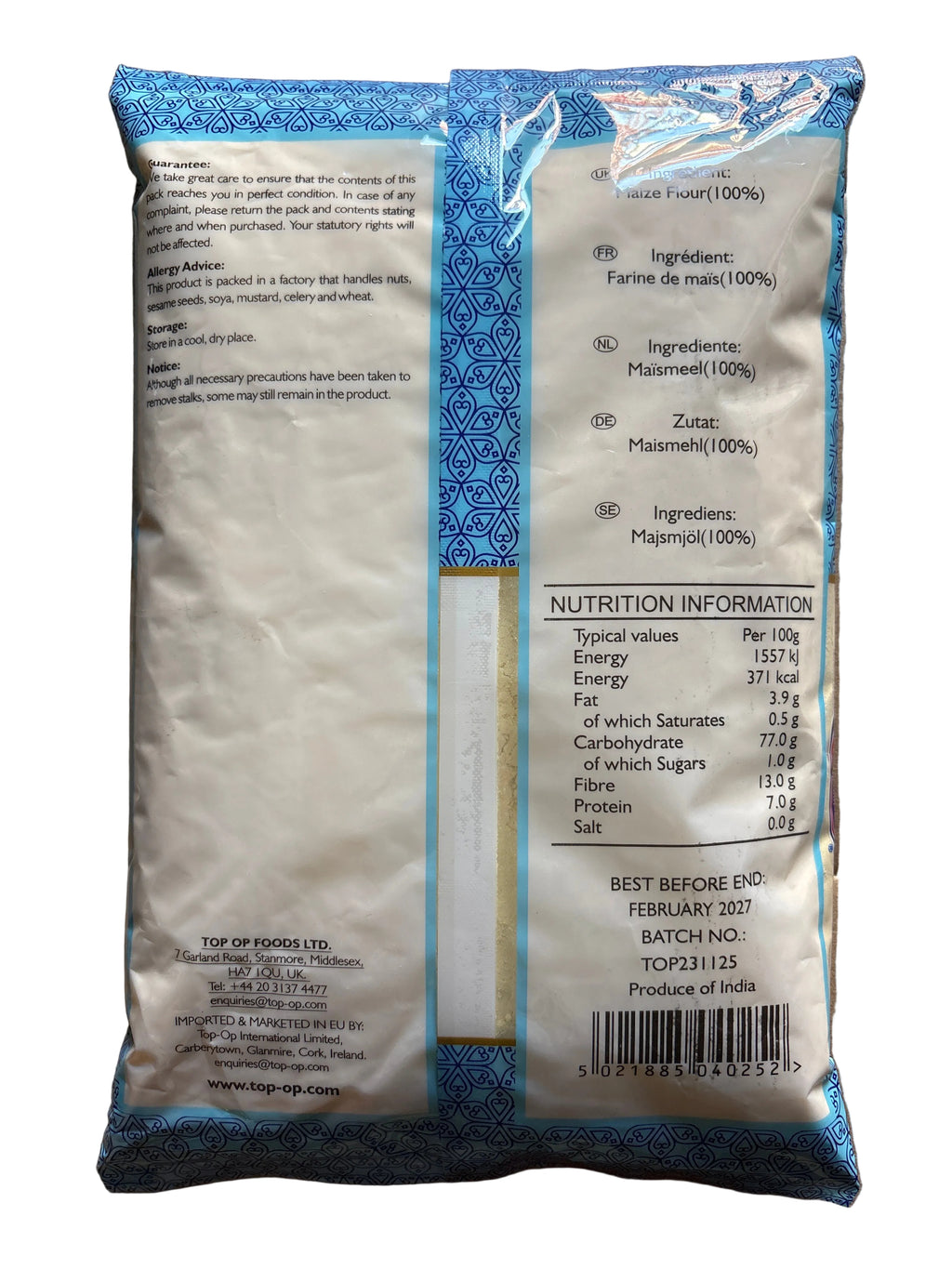 Top Op Desi Makki Atta 1kg