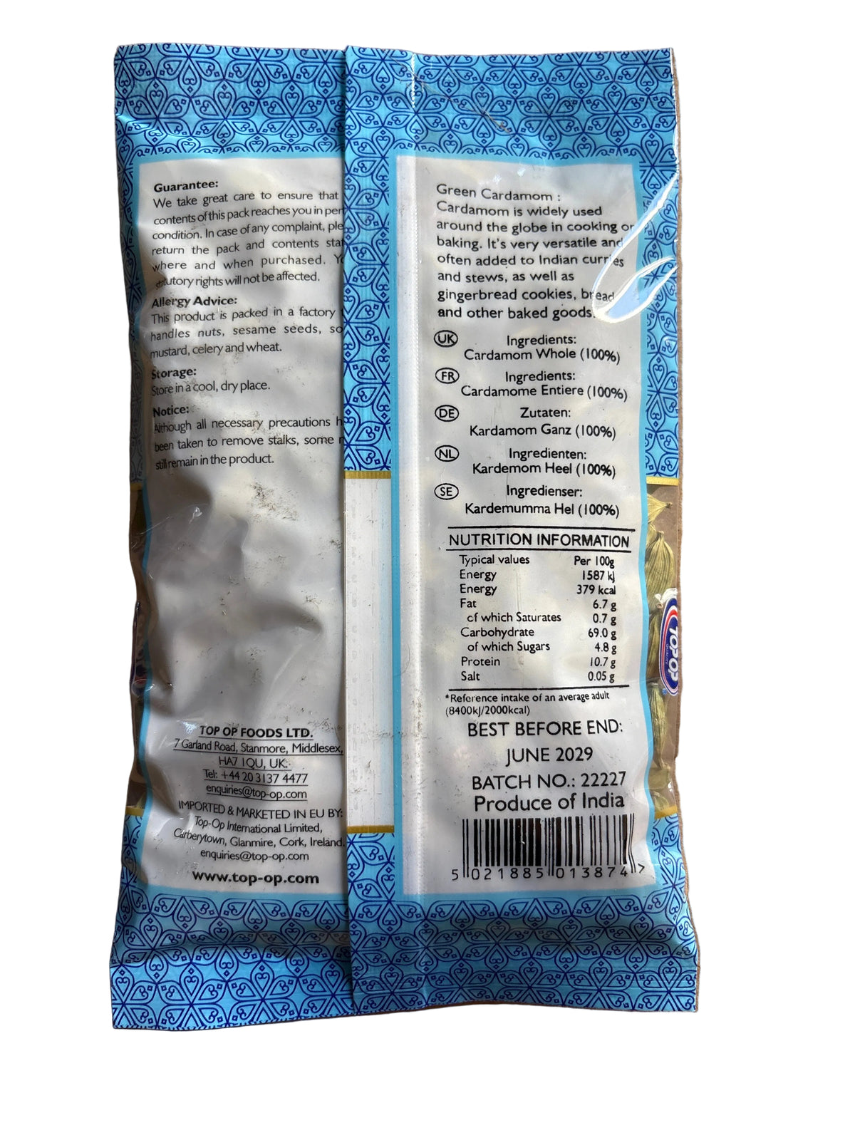 Top Op Elaichi Green Jumbo 100g