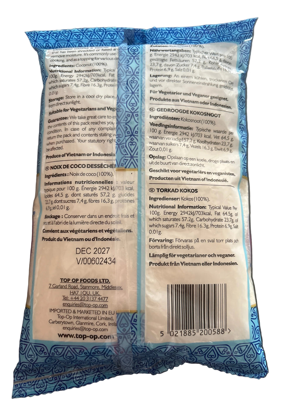 Top Op Fine Desiccated Coconut 200g