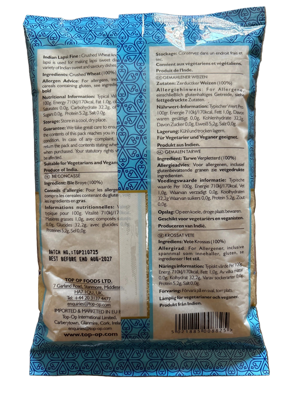 Top Op Indian Lapsi Fine Desi Dalia 500g