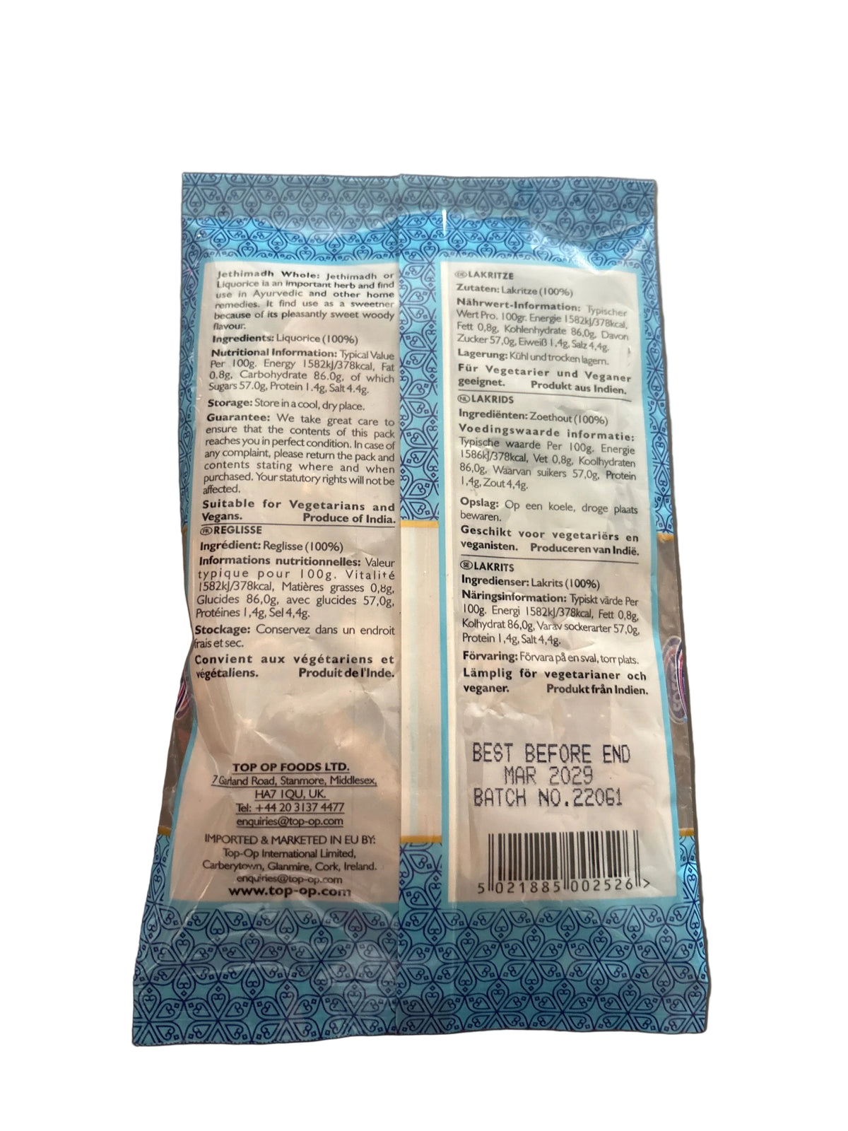 Top Op Jethimadh Whole 50g