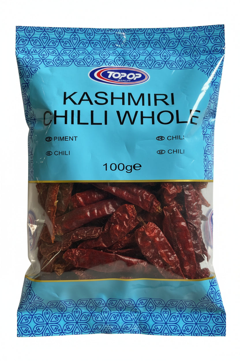 Top Op Kashmiri Chilli Whole 100g