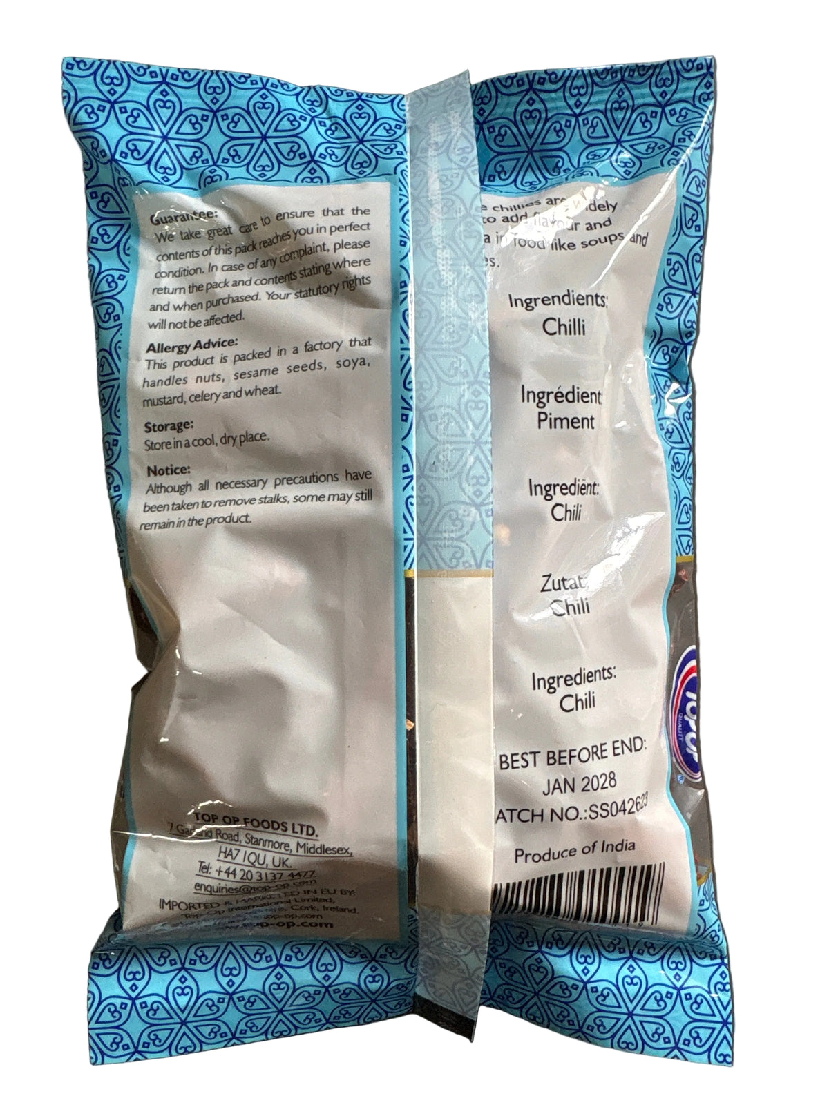 Top Op Kashmiri Chilli Whole 100g