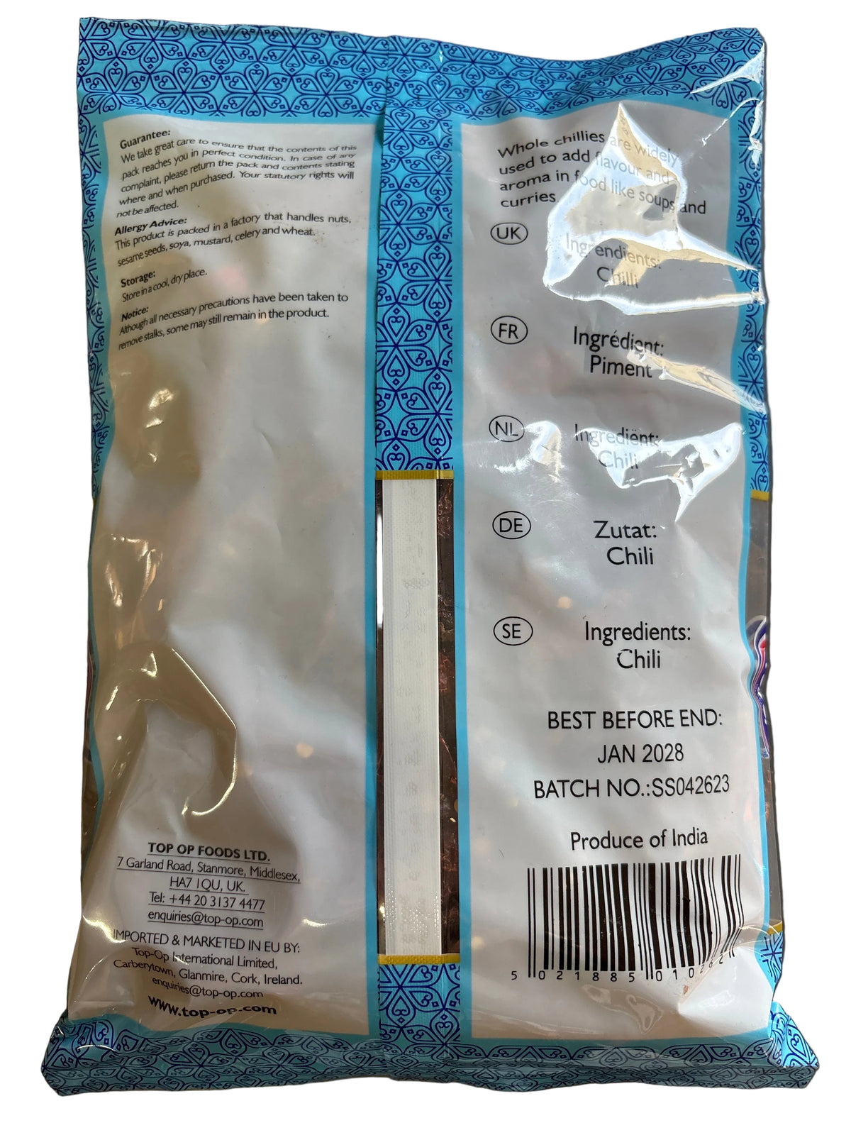 Top Op Chilli Whole Kashmiri 250g