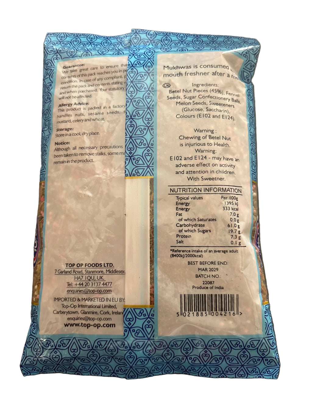 Top Op Mukhwas Pan Masala 300g