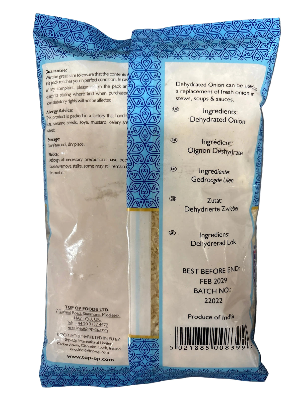 Top Op Onion Dry White 250g