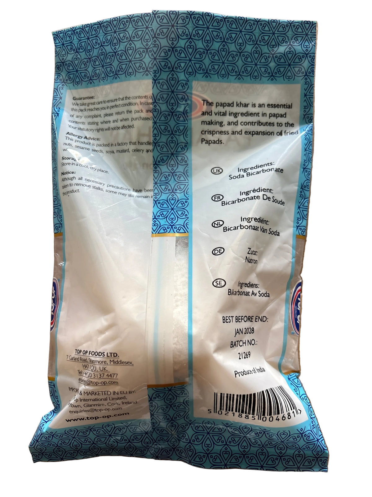 Top Op Papad Khar 300g
