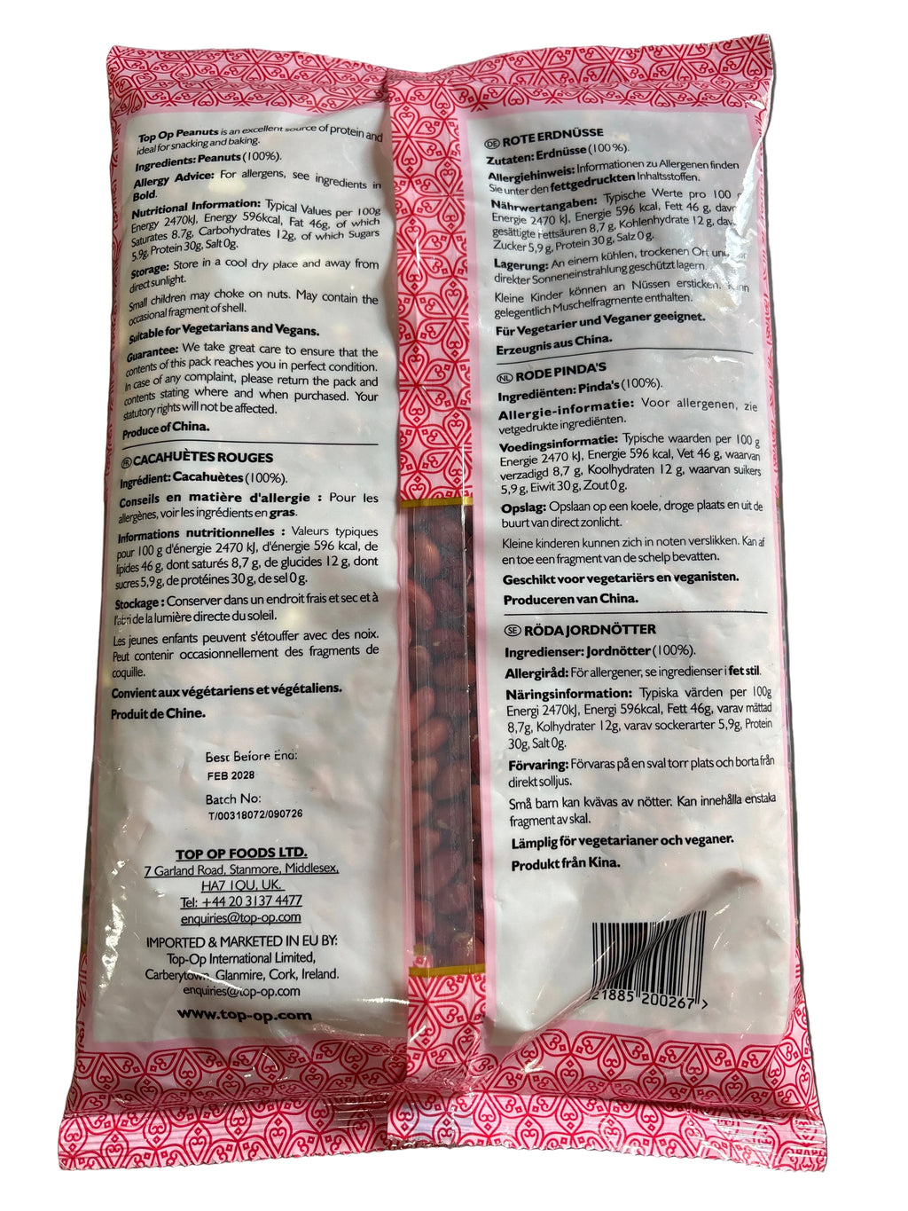Top Op Red Peanuts 1Kg