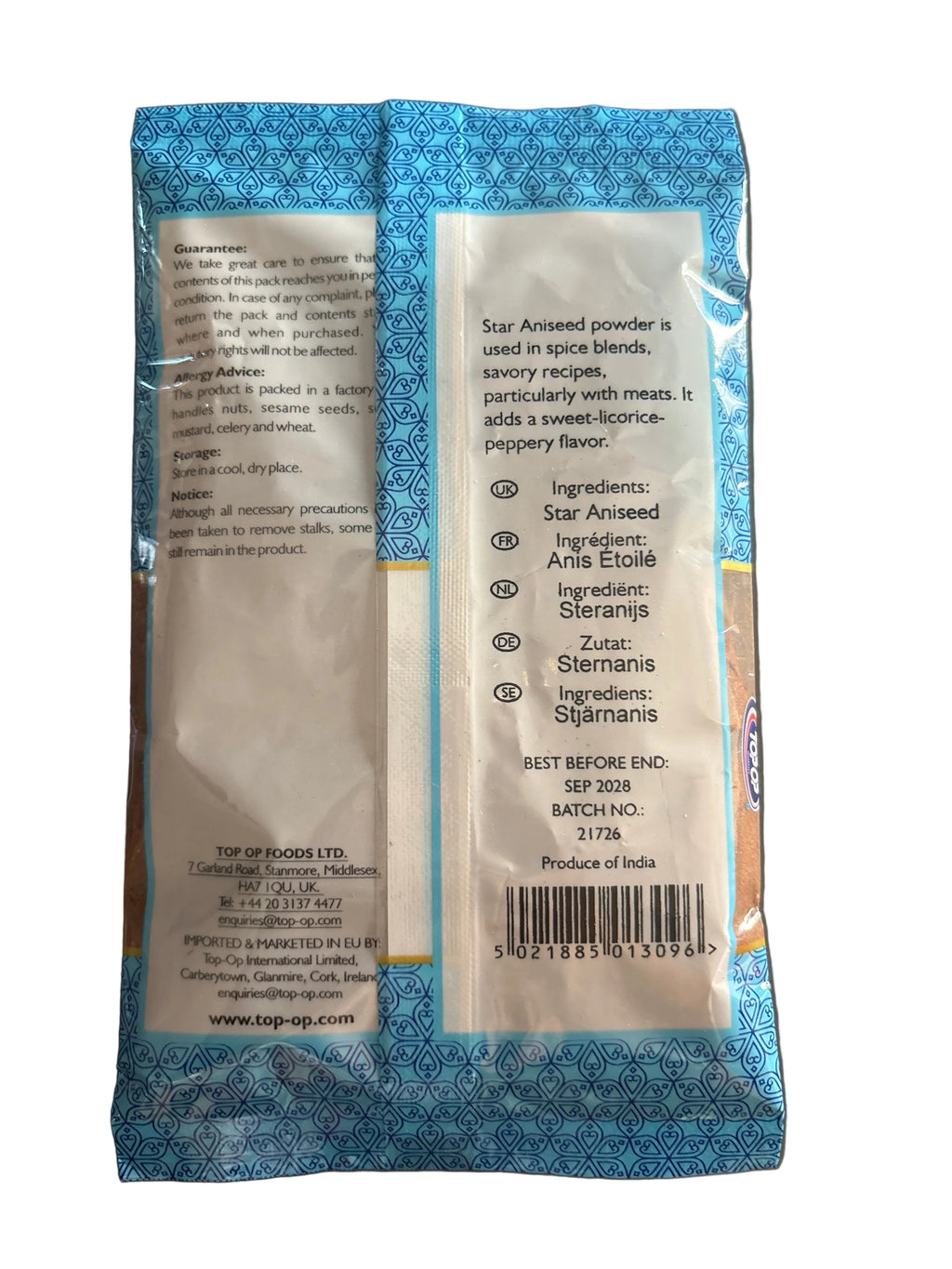 Top Op Star Aniseed Powder 50g