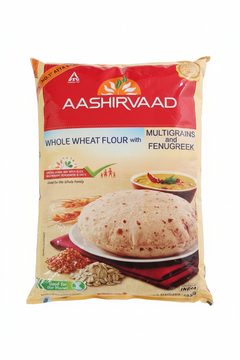 Aashirvaad Whole Wheat Flour With Multigrains and Fenugreek 10kg