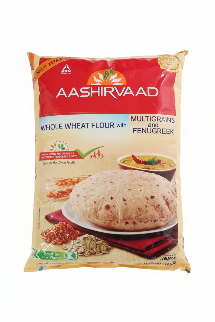 Aashirvaad Whole Wheat Flour With Multigrains and Fenugreek 10kg