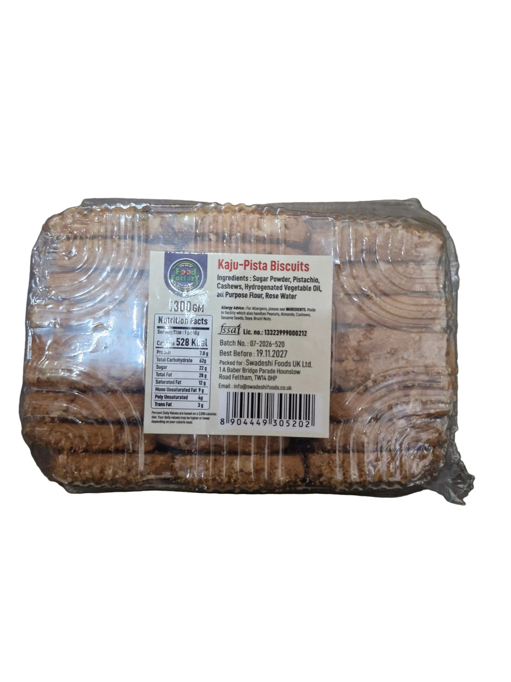 Food Factory Kaju Pista Biscuits 300g