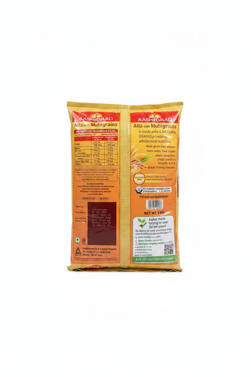 Aashirvaad Multigrains Whole Wheat Flour 5kg