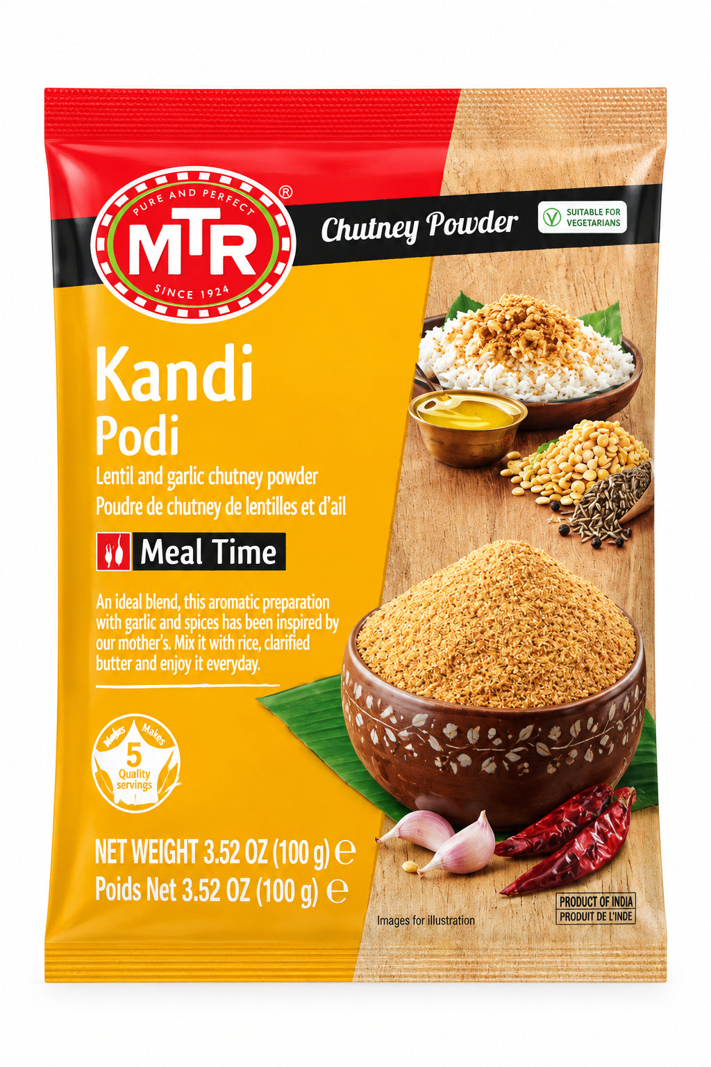 Mtr Chutney Powder Kandi Podi 100g