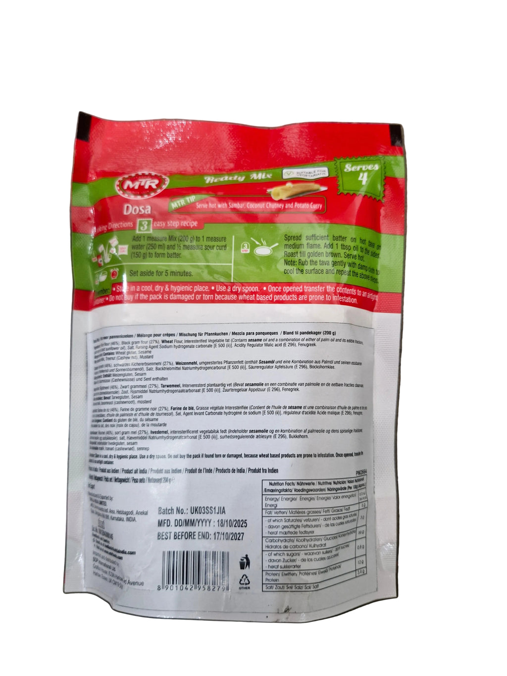 MTR Dosa Mix 200g
